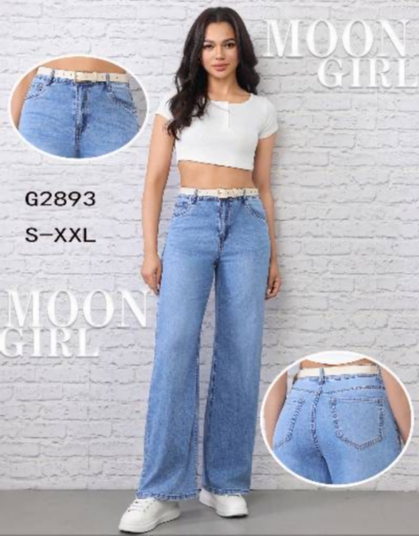 Spodnie damskie jeans Roz S-2XL, 1 Kolor .Paczka 10 szt